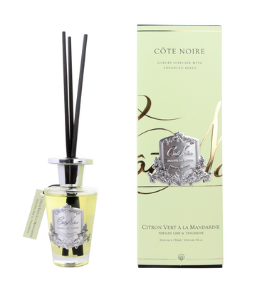 *CLEARANCE* Cote Noire Diffuser Set 150ml - Persian Lime & Tangerine - Silver